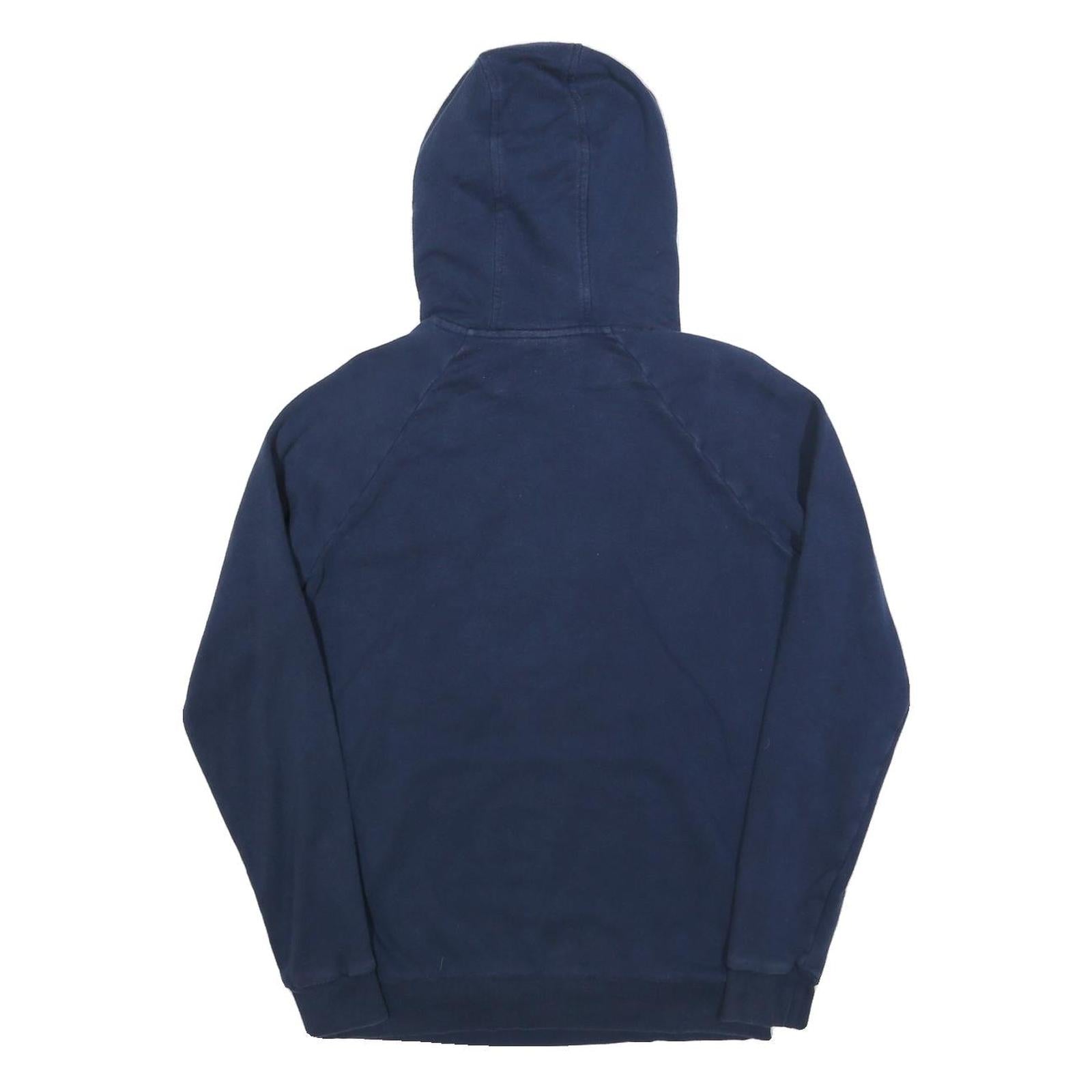 UNDER ARMOUR Mens Navy Blue Hoodie S Cotton Blend Casual Pullover Sweatshirt