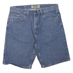 WRANGLER Mens Denim Blue Shorts M W34 Authentic Cotton Blend Casual Fit