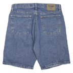 WRANGLER Mens Denim Blue Shorts M W34 Authentic Cotton Blend Casual Fit
