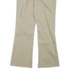 DICKIES Womens Beige Cotton Blend Regular Fit Flared Trousers W30 L28 Workwear