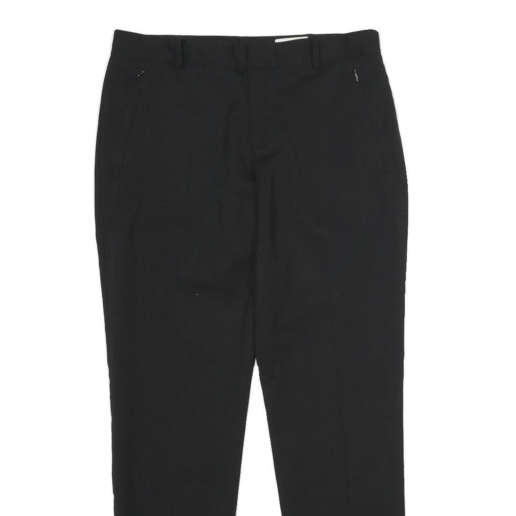 CLUB MONACO Womens Wool Black Slim Tapered Trousers W32 L32 Formal Workwear