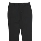 CLUB MONACO Womens Wool Black Slim Tapered Trousers W32 L32 Formal Workwear