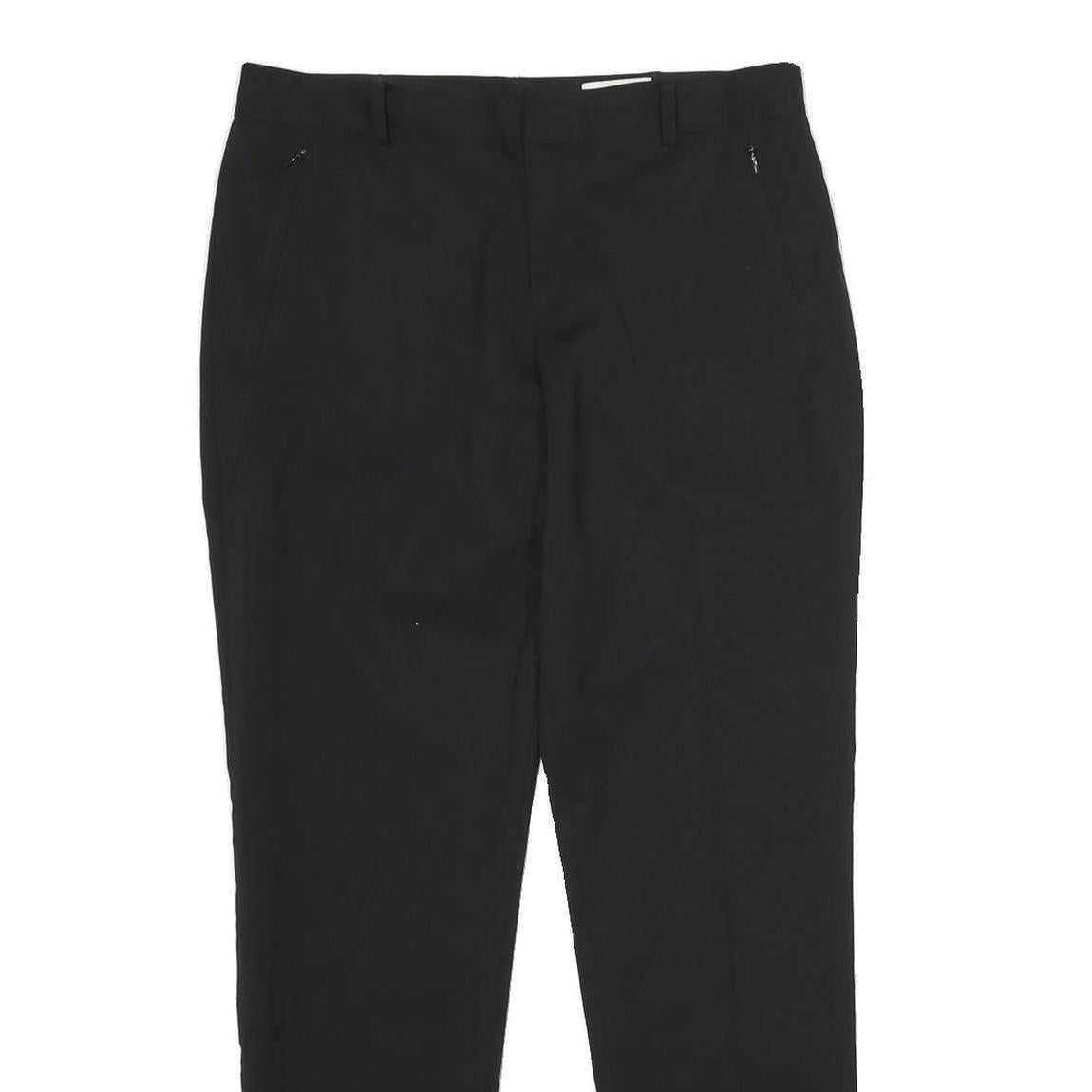 CLUB MONACO Womens Wool Black Slim Tapered Trousers W32 L32 Formal Workwear