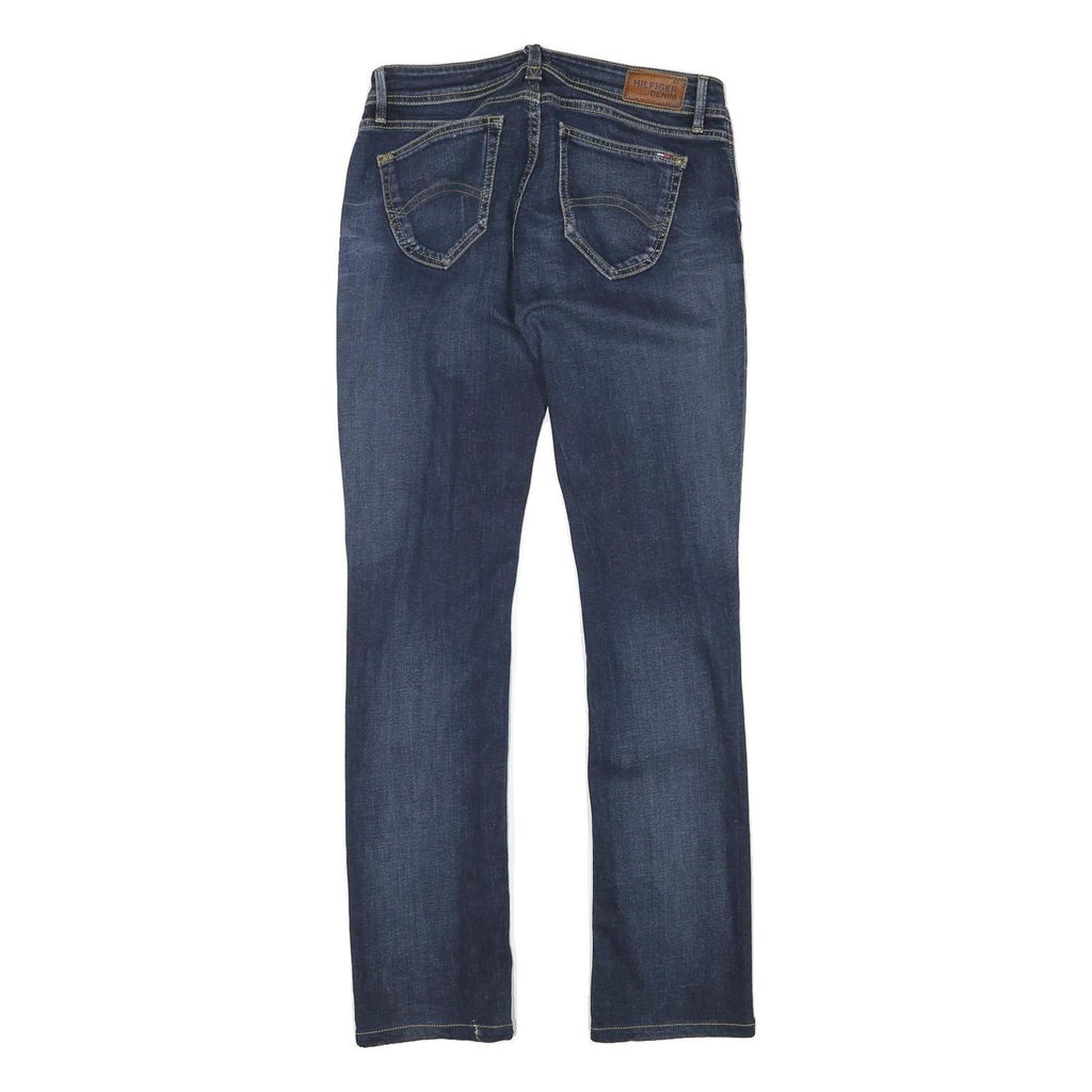 TOMMY HILFIGER Womens Jeans Blue Regular Straight Denim Medium W30 L30 Zip