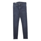 LEVI'S Mens Skinny Taper Big E Jeans Blue Slim Skinny Cotton Blend W30 L32 Zip
