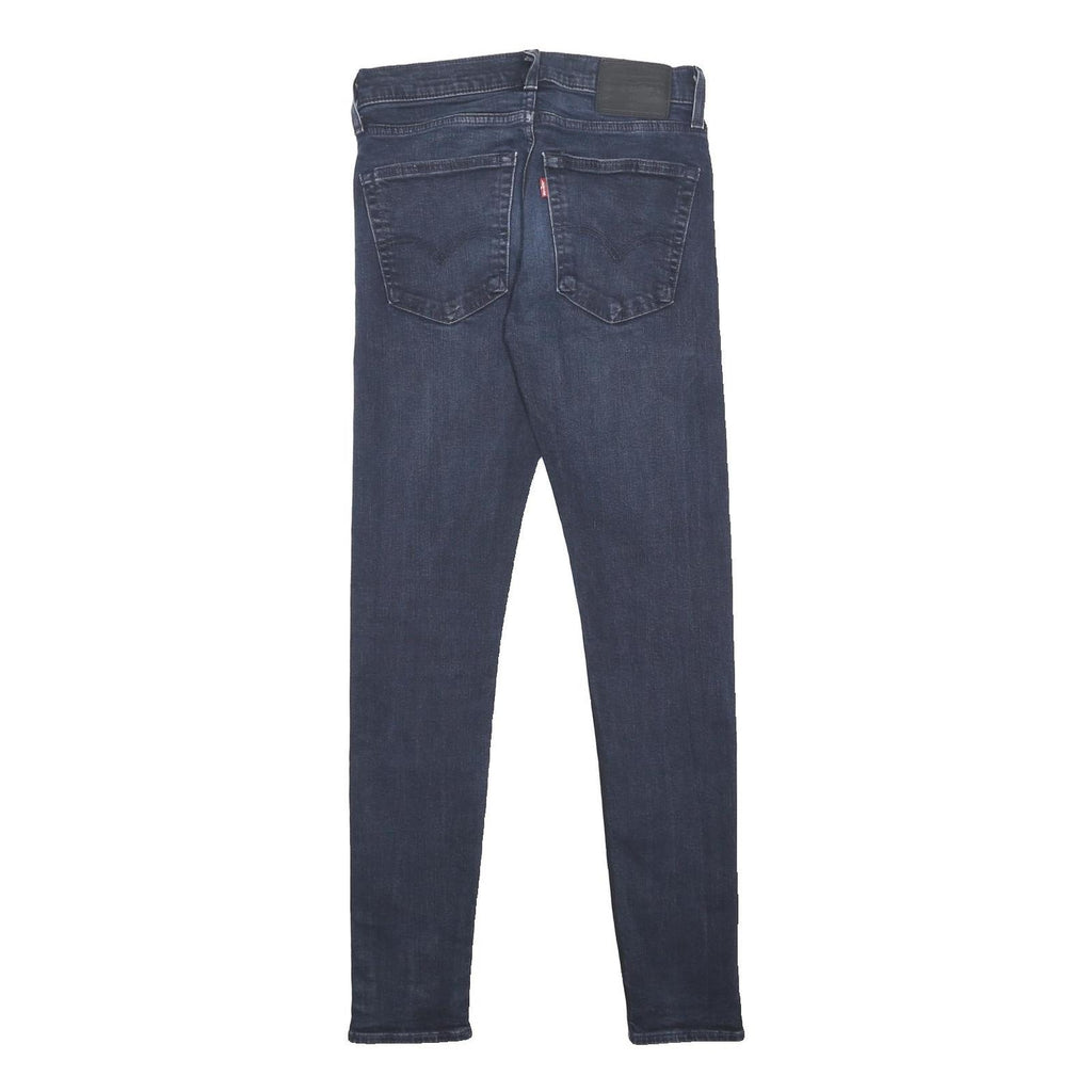 LEVI'S Mens Skinny Taper Big E Jeans Blue Slim Skinny Cotton Blend W30 L32 Zip