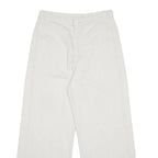 LEVI'S Womens White Loose Wide-Leg Denim Jeans W29 L26 Cotton Blend Zip