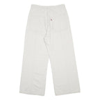 LEVI'S Womens White Loose Wide-Leg Denim Jeans W29 L26 Cotton Blend Zip