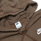 NIKE Mens Brown Hoodie S Cotton Blend Pullover S Logo