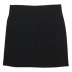 M&S COLLECTION Womens Black Mini Skirt Viscose Blend Plain UK 18 Classic Style