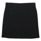 M&S COLLECTION Womens Black Mini Skirt Viscose Blend Plain UK 18 Classic Style