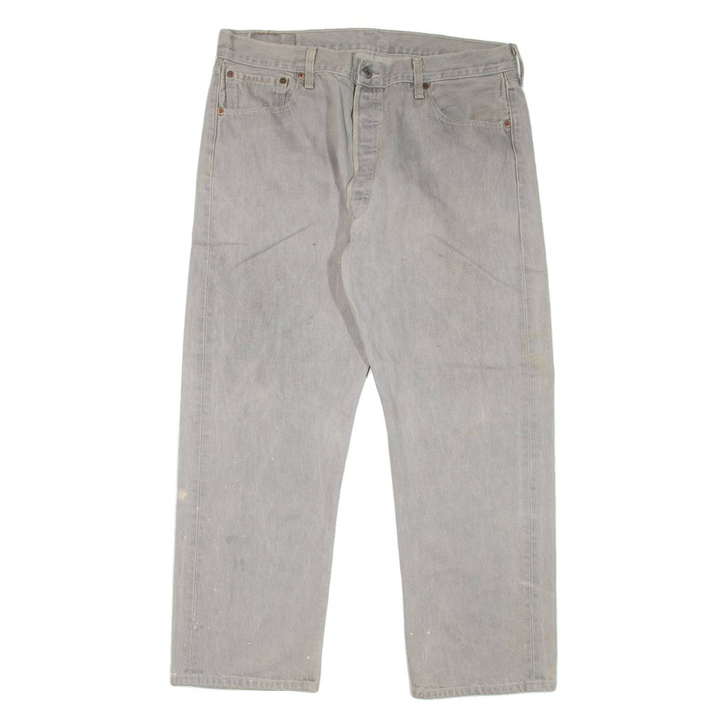LEVI'S 501XX Jeans Mens Grey Regular Straight W34 L27