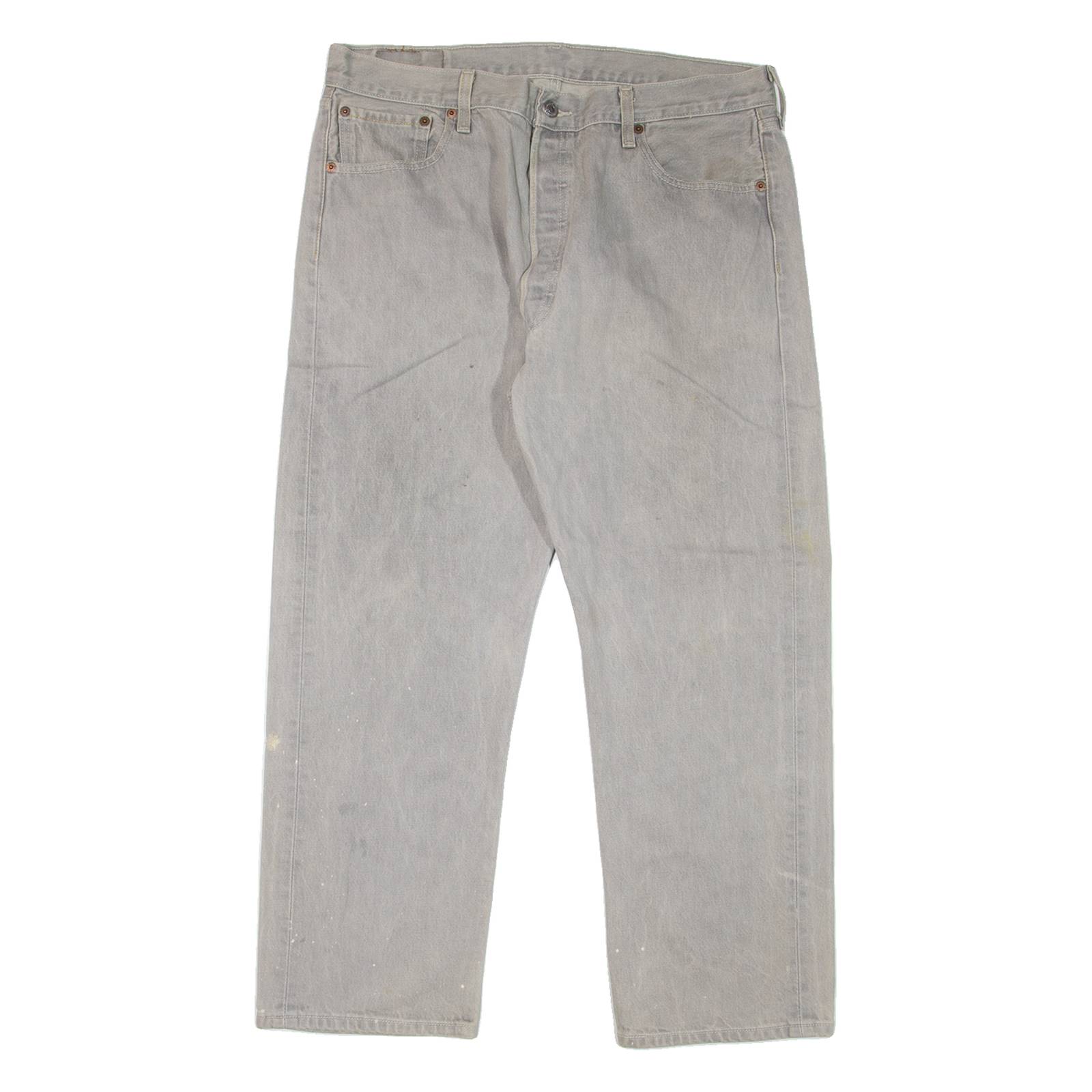 LEVI'S 501XX Jeans Mens Grey Regular Straight W34 L27