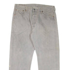 LEVI'S 501XX Jeans Mens Grey Regular Straight W34 L27