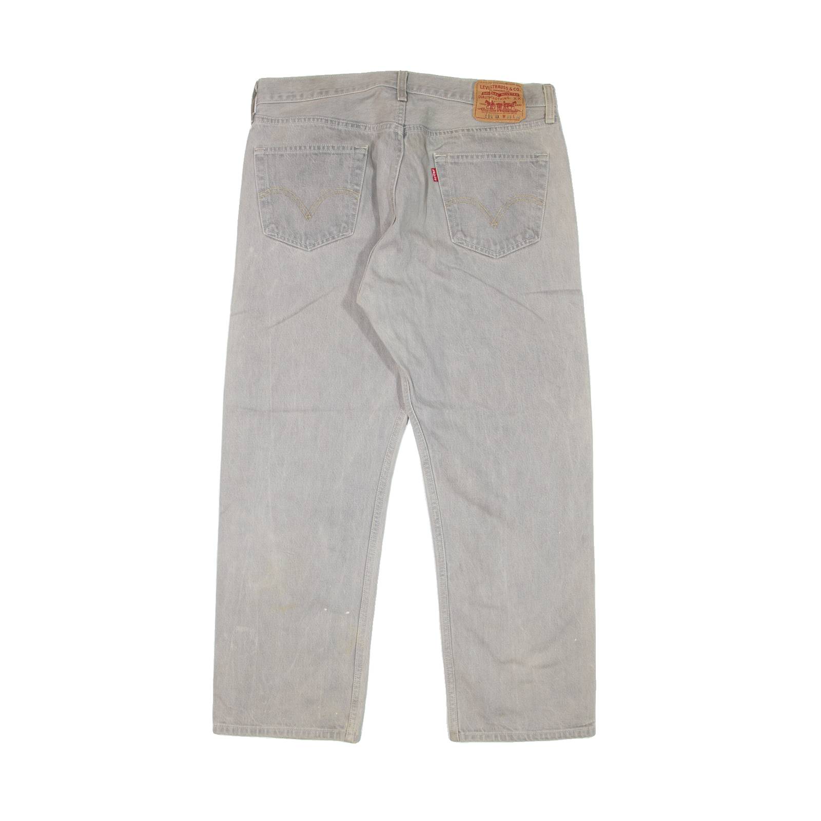 LEVI'S 501XX Jeans Mens Grey Regular Straight W34 L27