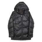 PUMA Womens Black Jacket UK 14 Polyester Zip Hooded Puffer Stylish Warmwear