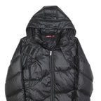 PUMA Womens Black Jacket UK 14 Polyester Zip Hooded Puffer Stylish Warmwear