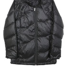 PUMA Womens Black Jacket UK 14 Polyester Zip Hooded Puffer Stylish Warmwear