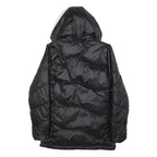 PUMA Womens Black Jacket UK 14 Polyester Zip Hooded Puffer Stylish Warmwear