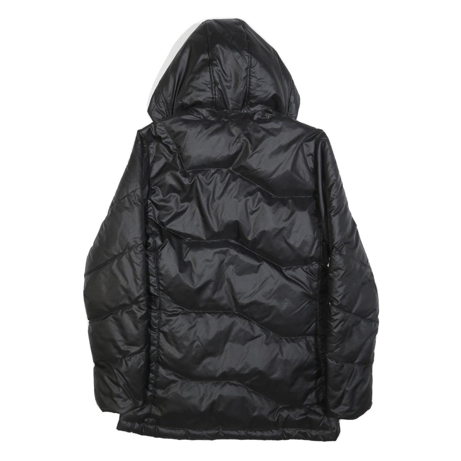 PUMA Womens Black Jacket UK 14 Polyester Zip Hooded Puffer Stylish Warmwear