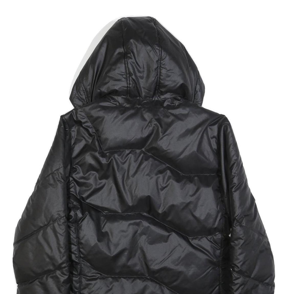 PUMA Womens Black Jacket UK 14 Polyester Zip Hooded Puffer Stylish Warmwear