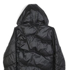 PUMA Womens Black Jacket UK 14 Polyester Zip Hooded Puffer Stylish Warmwear