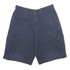 DICKIES Mens Shorts Navy Blue Cargo L W34 Workwear Durable Polyester Blend