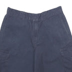 DICKIES Mens Shorts Navy Blue Cargo L W34 Workwear Durable Polyester Blend