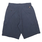 DICKIES Mens Shorts Navy Blue Cargo L W34 Workwear Durable Polyester Blend