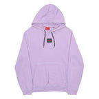 HUGO Womens Purple Pullover Hoodie L Logo Cotton Blend Sweatshirt