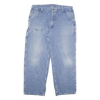 CARHARTT Mens Jeans Blue Relaxed Straight Denim Medium W38 L30 Workwear Utility
