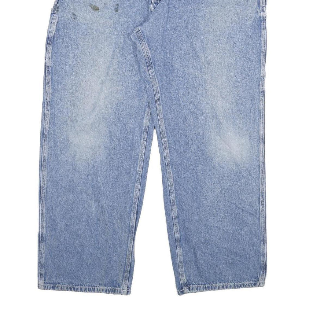 CARHARTT Mens Jeans Blue Relaxed Straight Denim Medium W38 L30 Workwear Utility