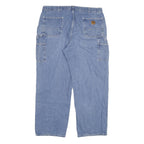 CARHARTT Mens Jeans Blue Relaxed Straight Denim Medium W38 L30 Workwear Utility