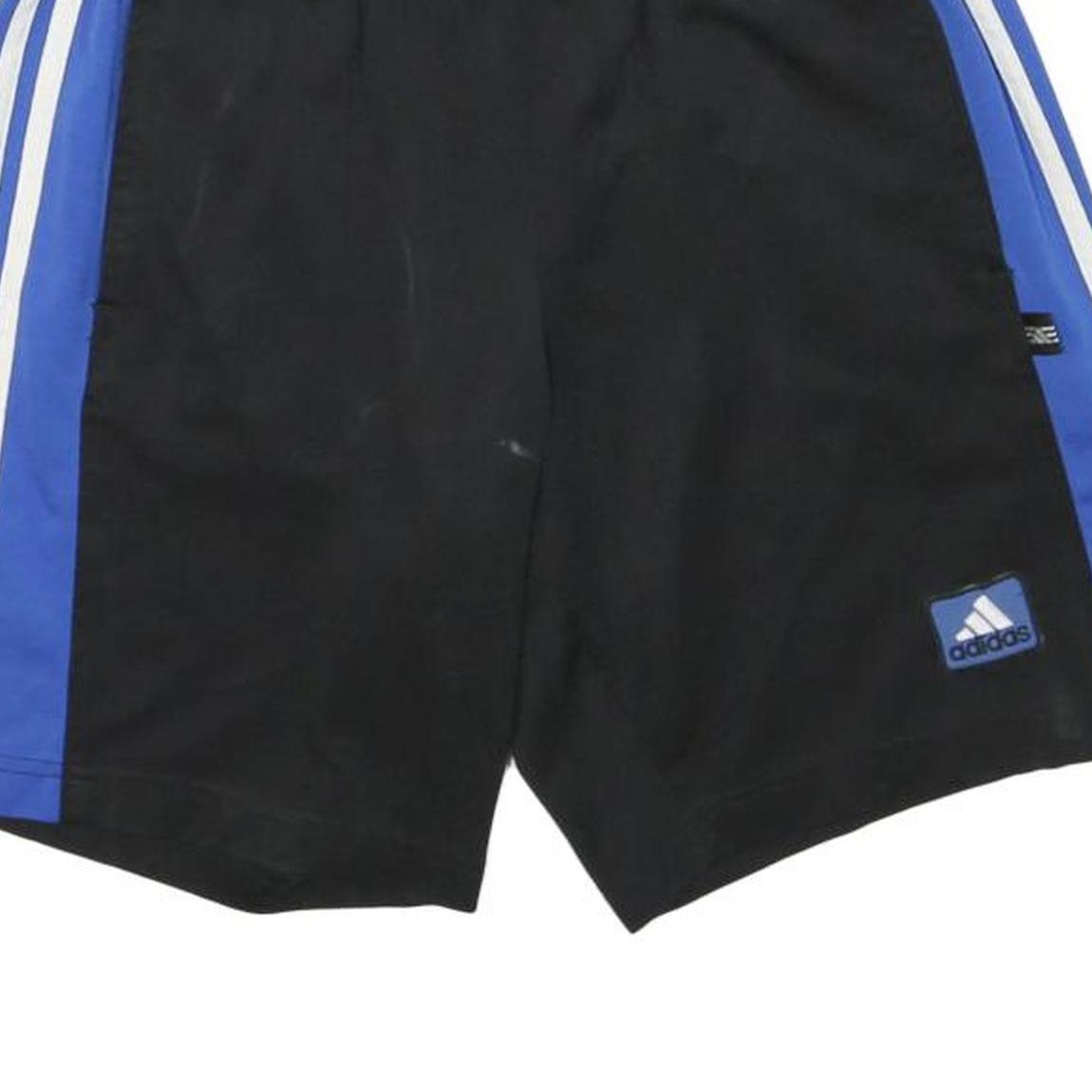 ADIDAS Mens Shorts Black & Blue Sports S W26 Athletic Track Casual