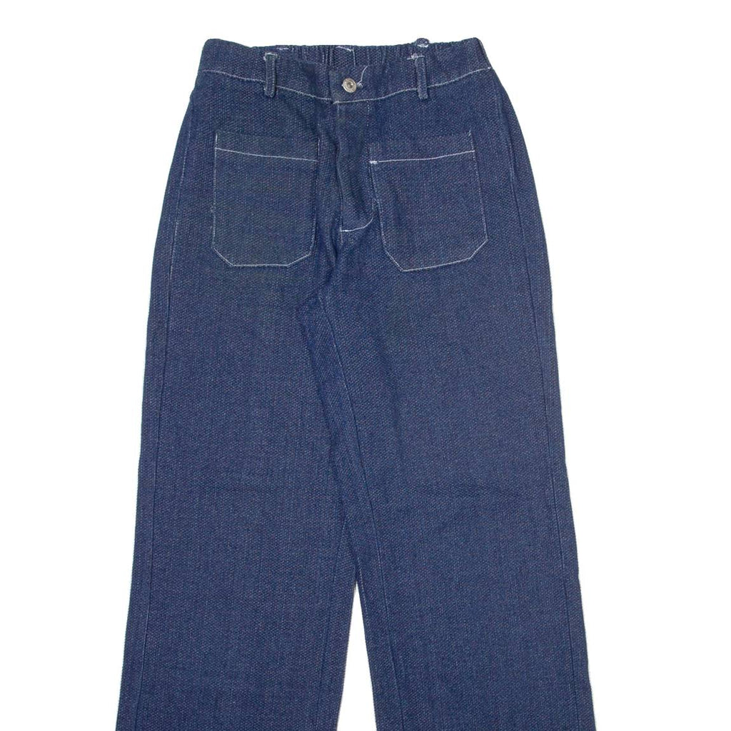 NATURA Womens Trousers Blue Relaxed Straight W24 L31