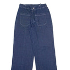NATURA Womens Trousers Blue Relaxed Straight W24 L31