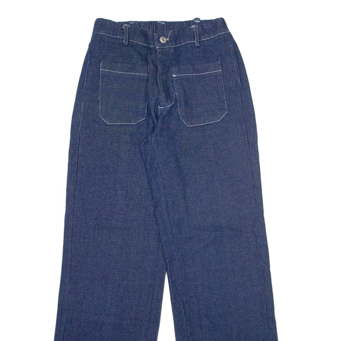 NATURA Womens Trousers Blue Relaxed Straight W24 L31