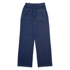 NATURA Womens Trousers Blue Relaxed Straight W24 L31