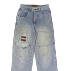 C.W.W JEANS Mens Blue Regular Straight Denim Medium W28 L30 Workwear Style