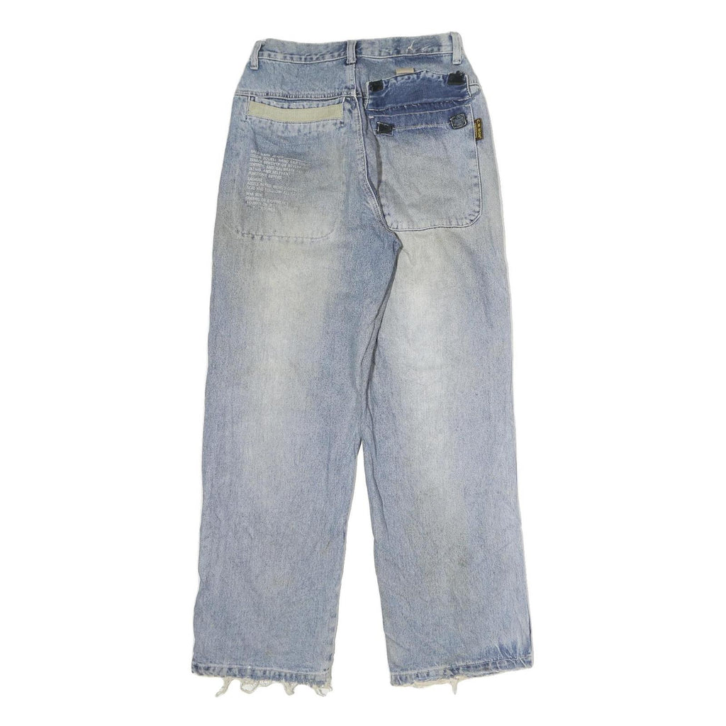 C.W.W JEANS Mens Blue Regular Straight Denim Medium W28 L30 Workwear Style