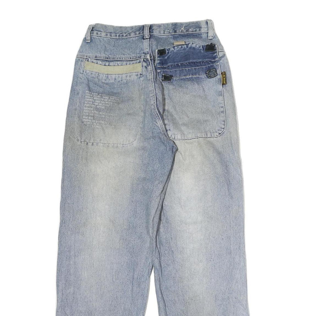 C.W.W JEANS Mens Blue Regular Straight Denim Medium W28 L30 Workwear Style