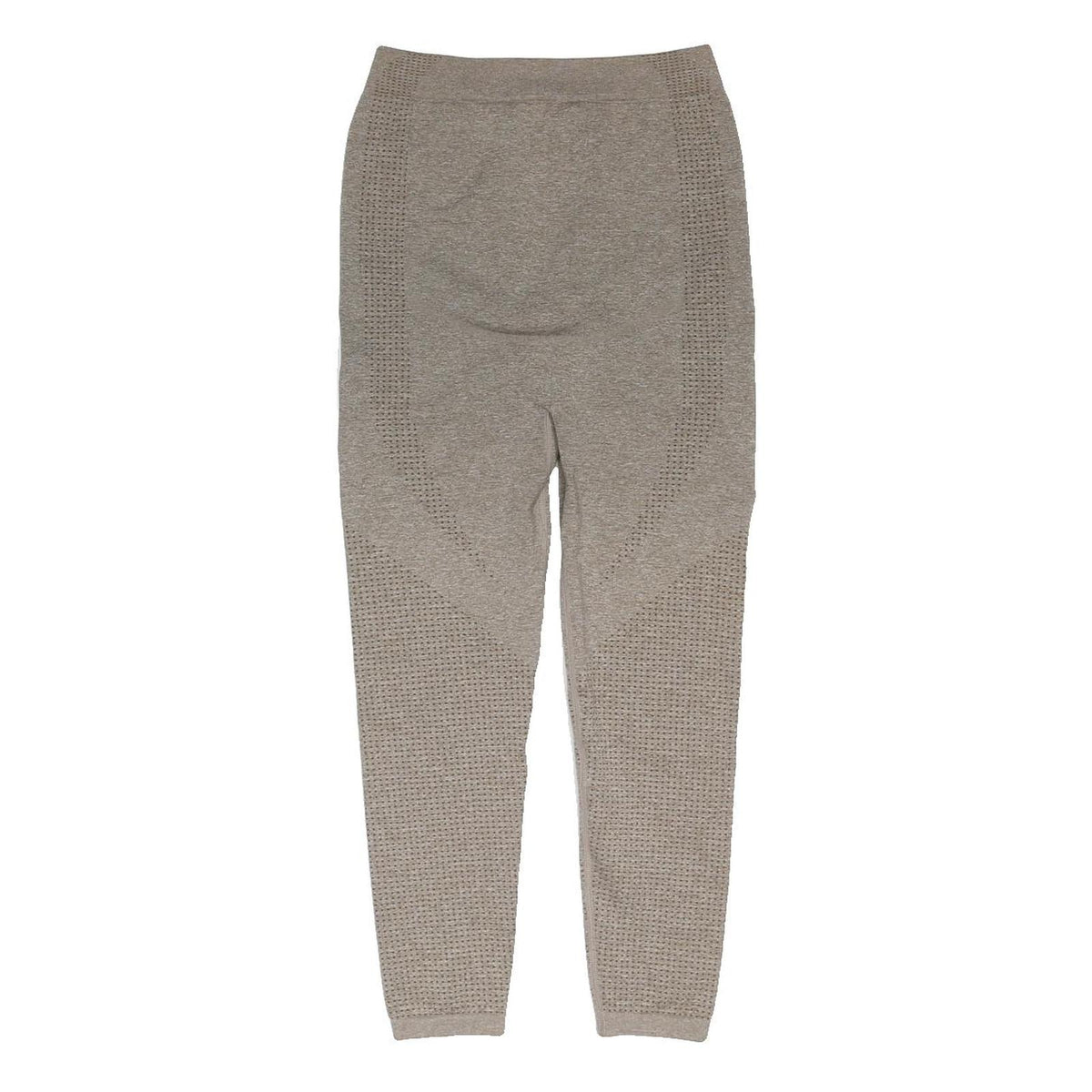 Womens Maternity Joggers Beige Slim Tapered S W24 L22 Seam Detail Elastic Waist
