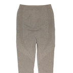 Womens Maternity Joggers Beige Slim Tapered S W24 L22 Seam Detail Elastic Waist