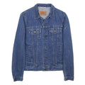LEVI'S Womens Blue Denim Button Jacket S Cotton Classic Casual Retro