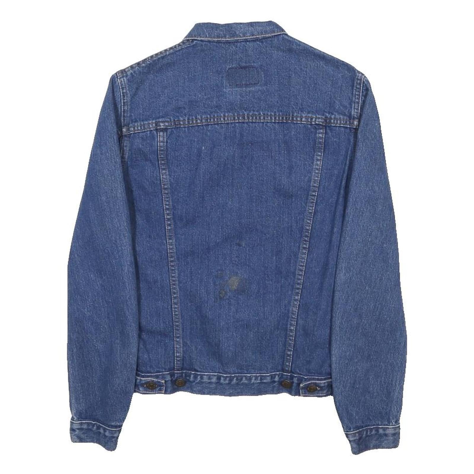 LEVI'S Womens Blue Denim Button Jacket S Cotton Classic Casual Retro