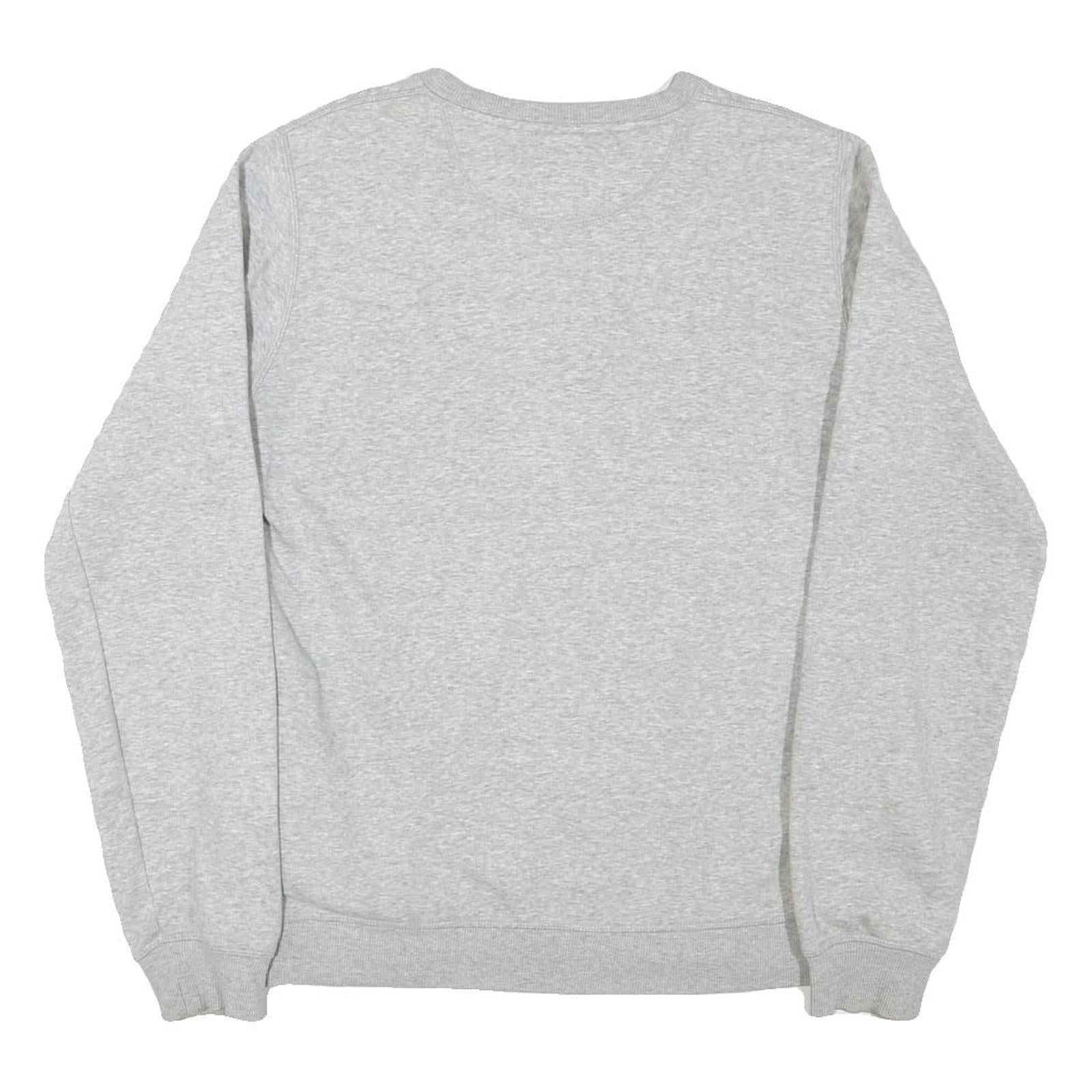 ADIDAS Mens Grey Blue Sweatshirt Crew Neck S Cotton Blend Pullover Casual