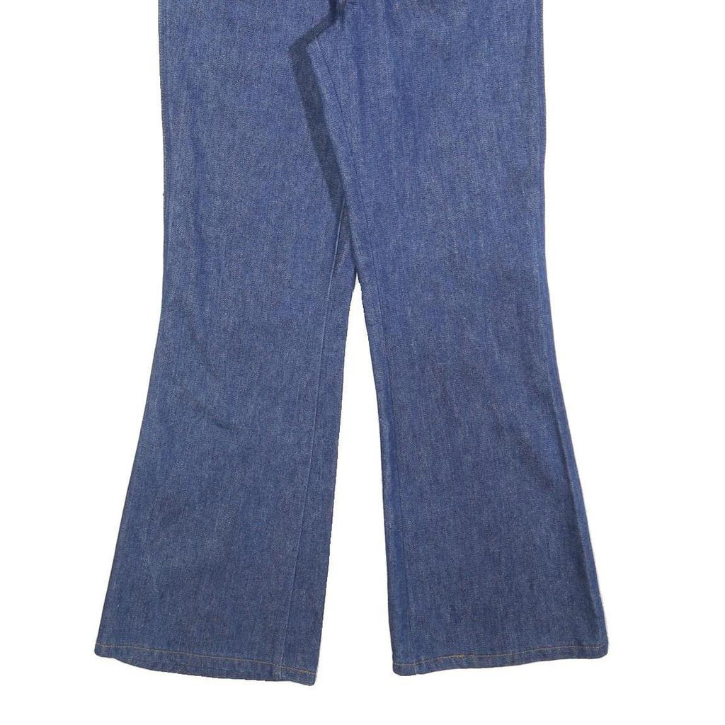 SEDGE FIELD Womens Regular Fit Blue Flared Denim Woven Jeans W30 L30