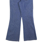 SEDGE FIELD Womens Regular Fit Blue Flared Denim Woven Jeans W30 L30