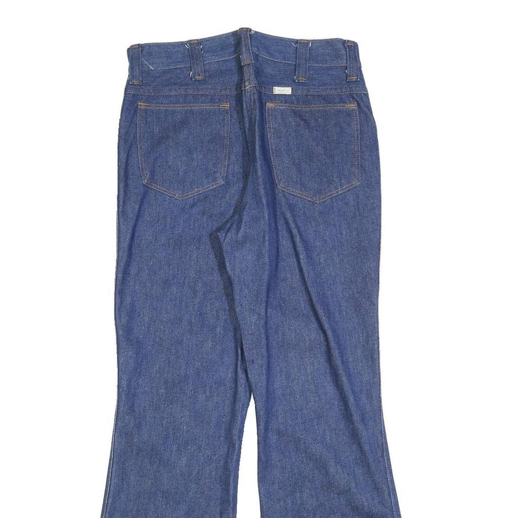 SEDGE FIELD Womens Regular Fit Blue Flared Denim Woven Jeans W30 L30