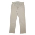 LEVI'S Mens Slim Beige Cotton Blend Zip Trousers W31 L32 Casual Slim Fit